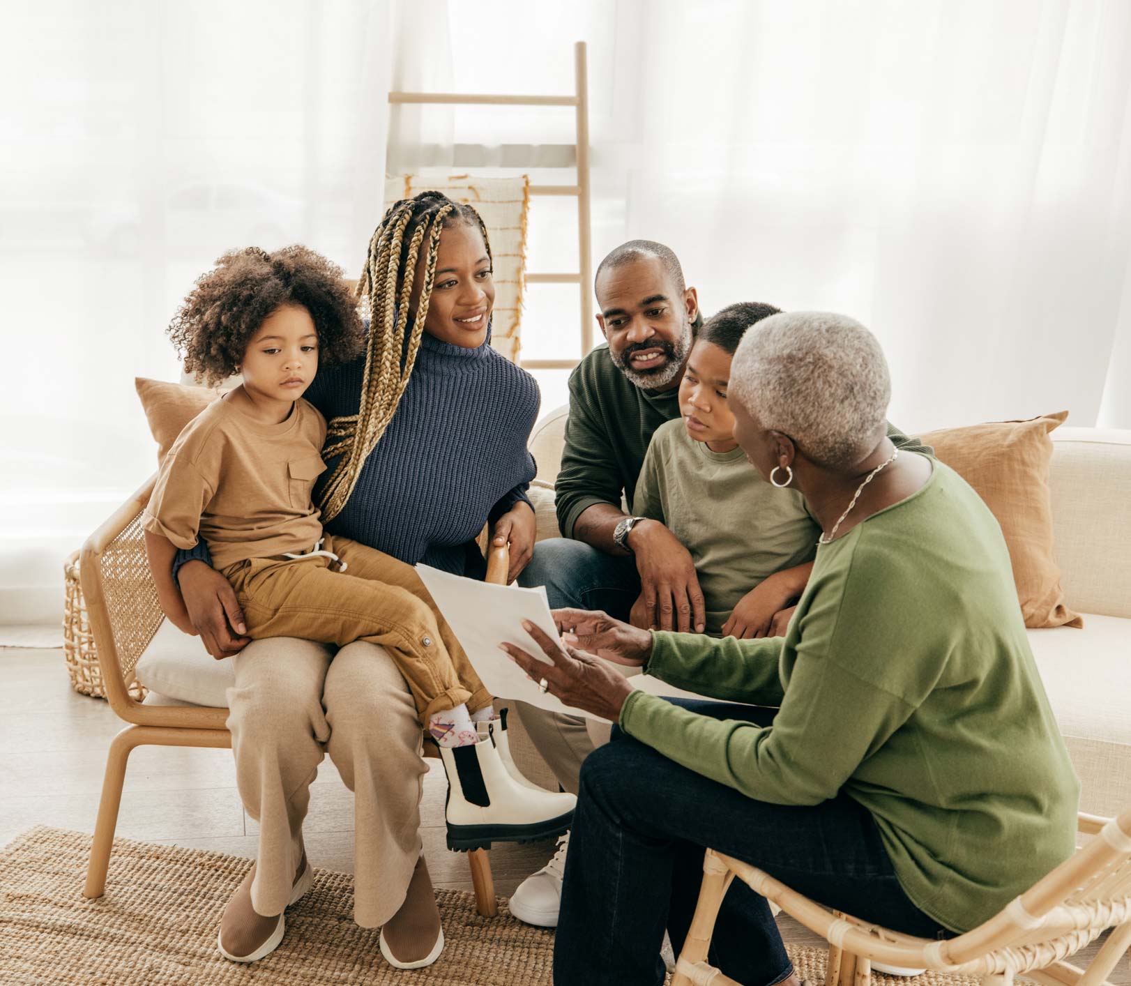 Woman reviewing an Estate Plan for a couple and securing their legacy for their two young children.